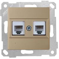 RİTA MEK TUŞ TELEFON PRİZİ 2XRJ12 DORE 1